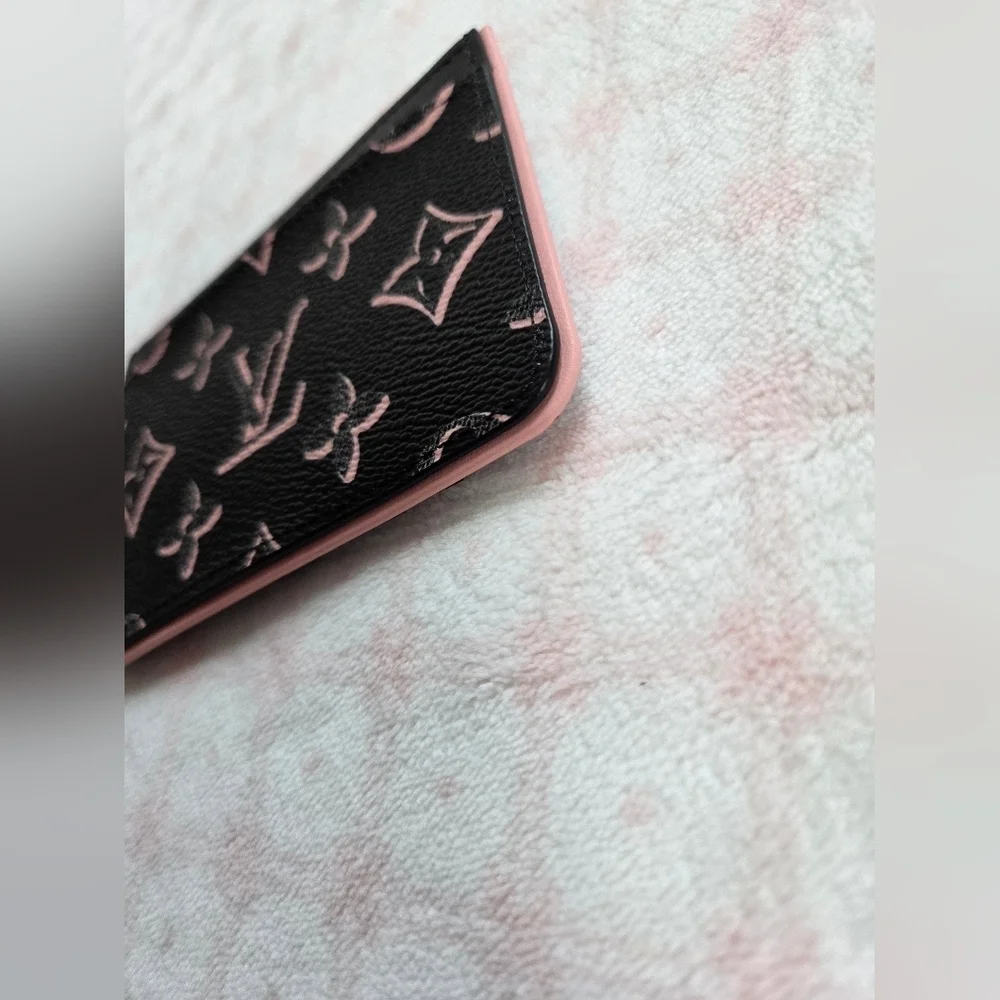 Louis Vuitton Porto Cult Side Up Card Case – Black/Pink Monogram (BNIB)